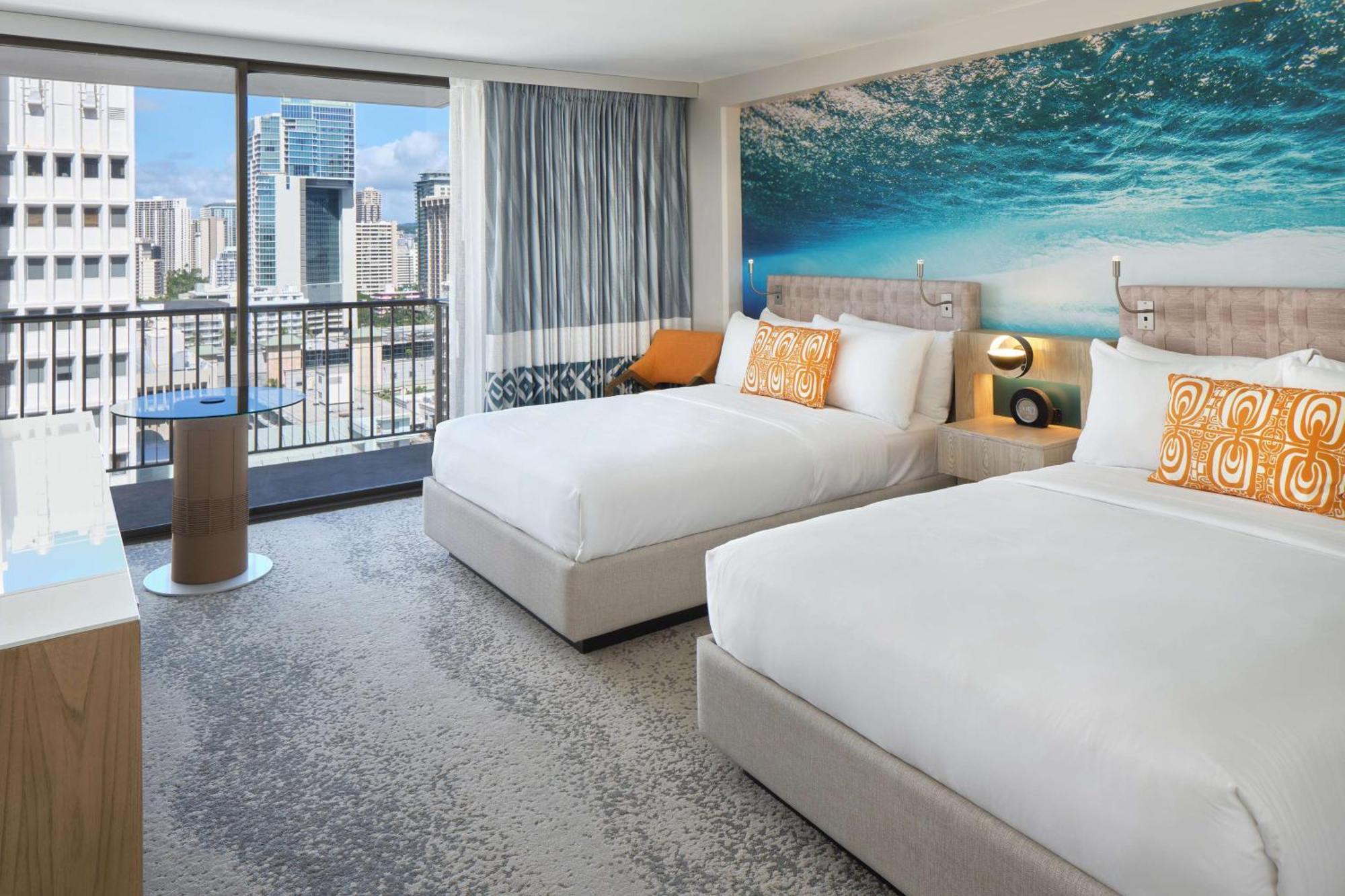 Partial Ocean View 2 Double Beds