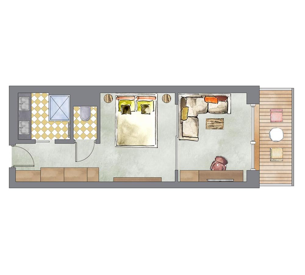 Deluxe Tweepersoonskamer met Balkon