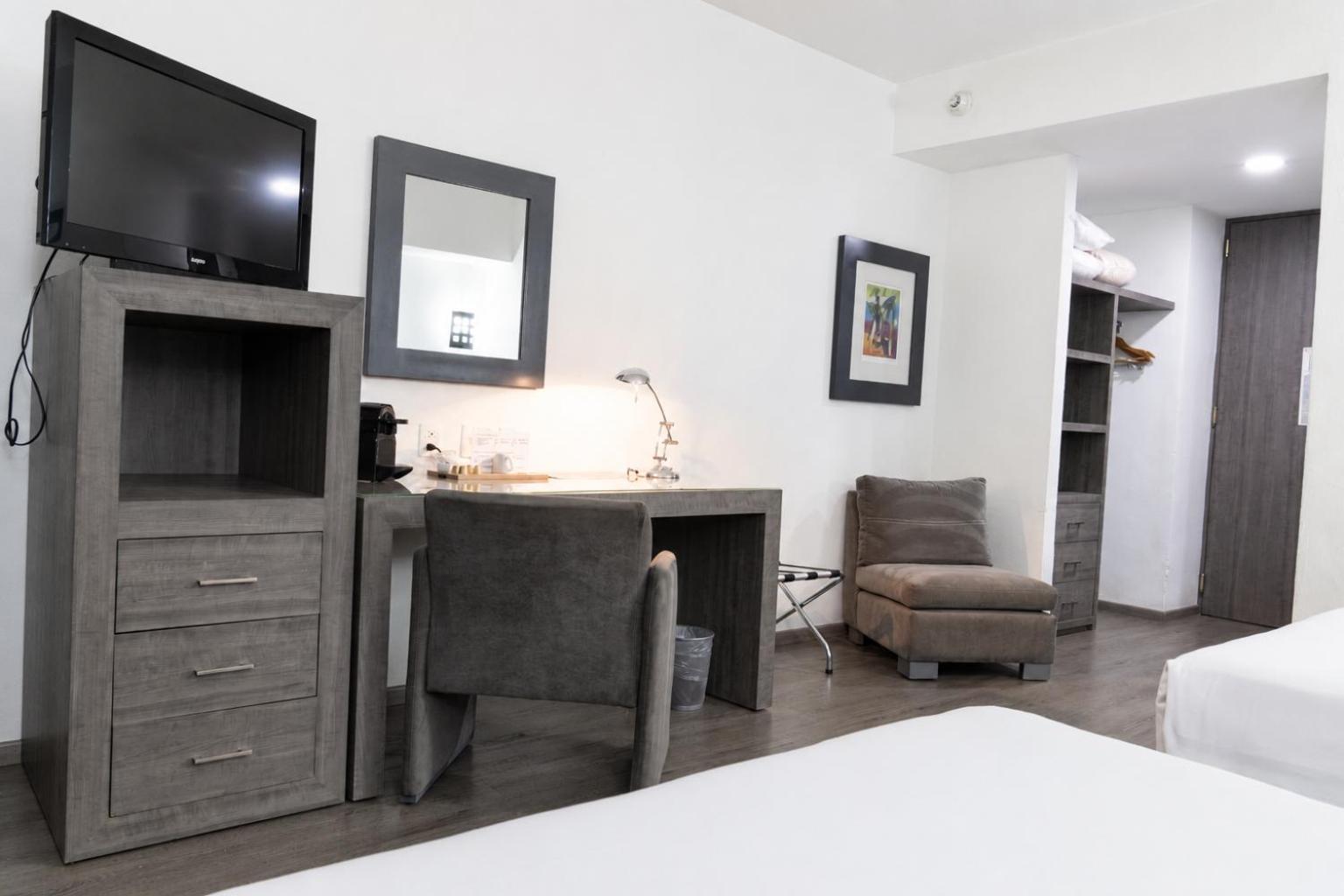 Double Room Two Double Beds Street View