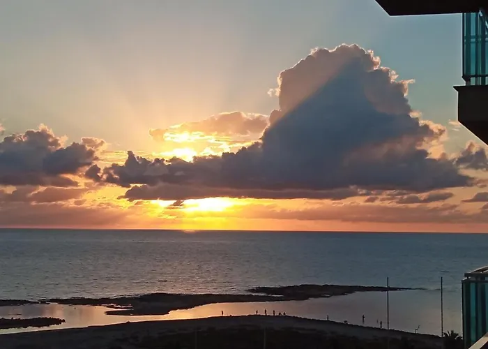 Sahara Beach, Sunrise & Mediterranean Sea Views