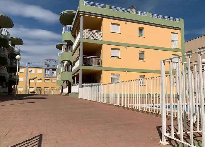 Apto con piscina en la playa cerca de VLC con AC