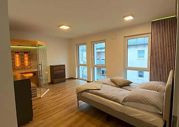 Luxurioese Wohnung Am Flussufer Mit Infrarotsauna